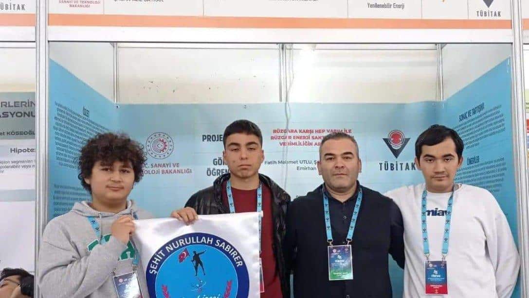 Şehit Nurullah Sabırer Fen Lisesi'nden Tübitak'da Başarı