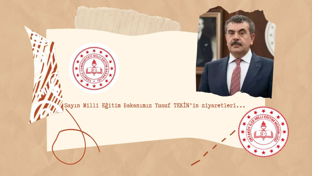 Millî Eğitim Bakanı Yusuf TEKİN İlçemiz Okullarından Şehit Ali Rıza Altın İlkokulumuzu ziyaret etti.